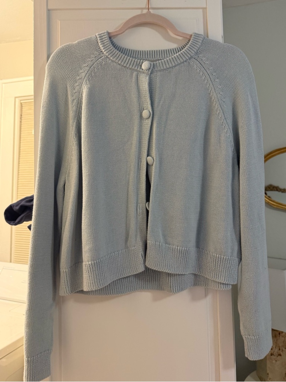 Blue Cardigan Sweater